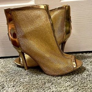 Rose gold booties